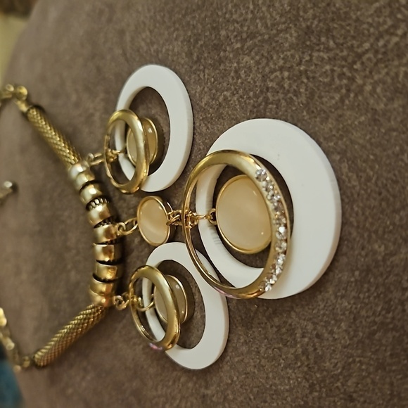 VTG Mesh Circle Cluster Atomic Mod Chain Necklace - Picture 5 of 5